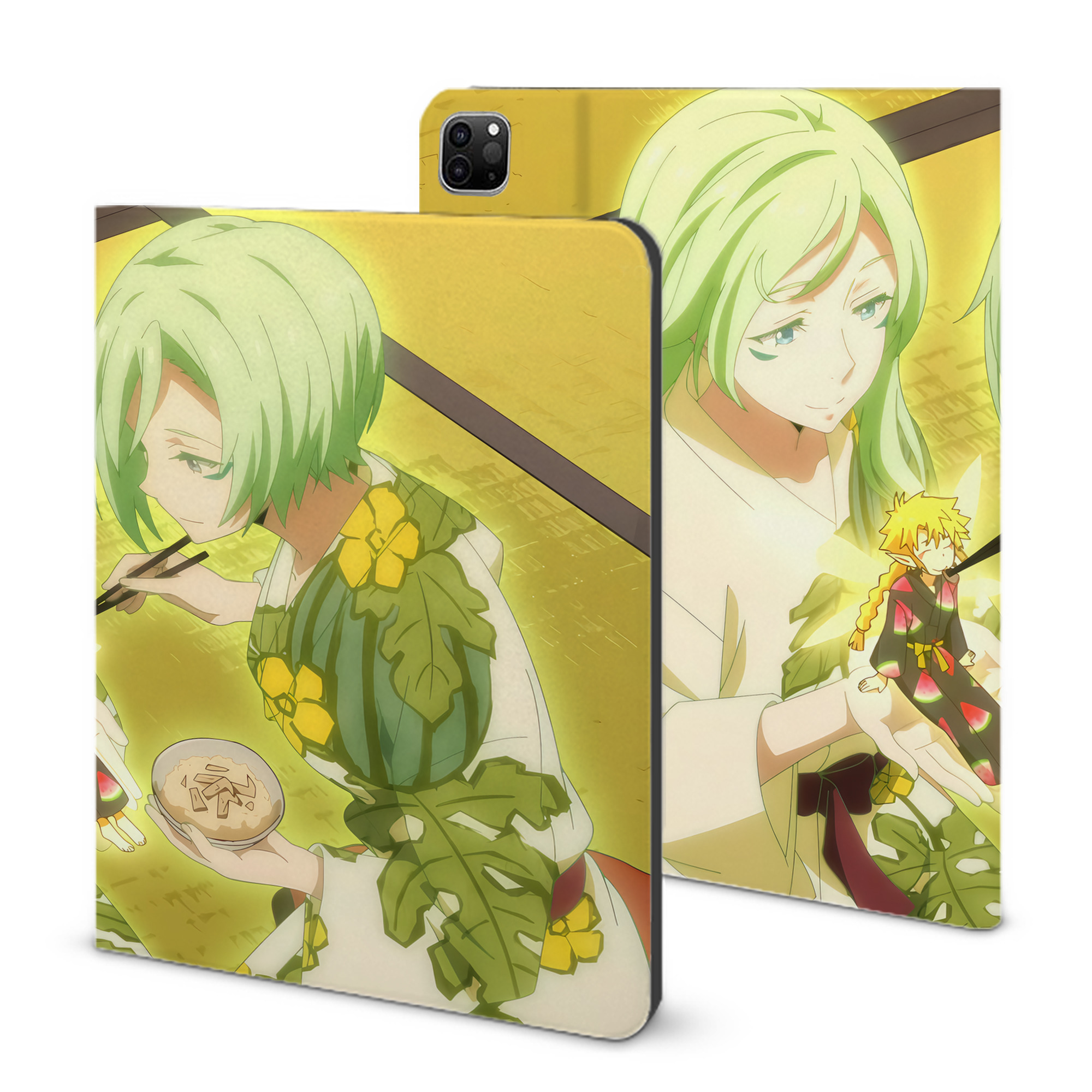 （画像用） 転スラ Regarding Reincarnated to Slime IPad ケース ブック型 PUレザー TPU 耐衝撃 軽量 薄型 ペン収納なし 全面保護 IPad 各モデル対応